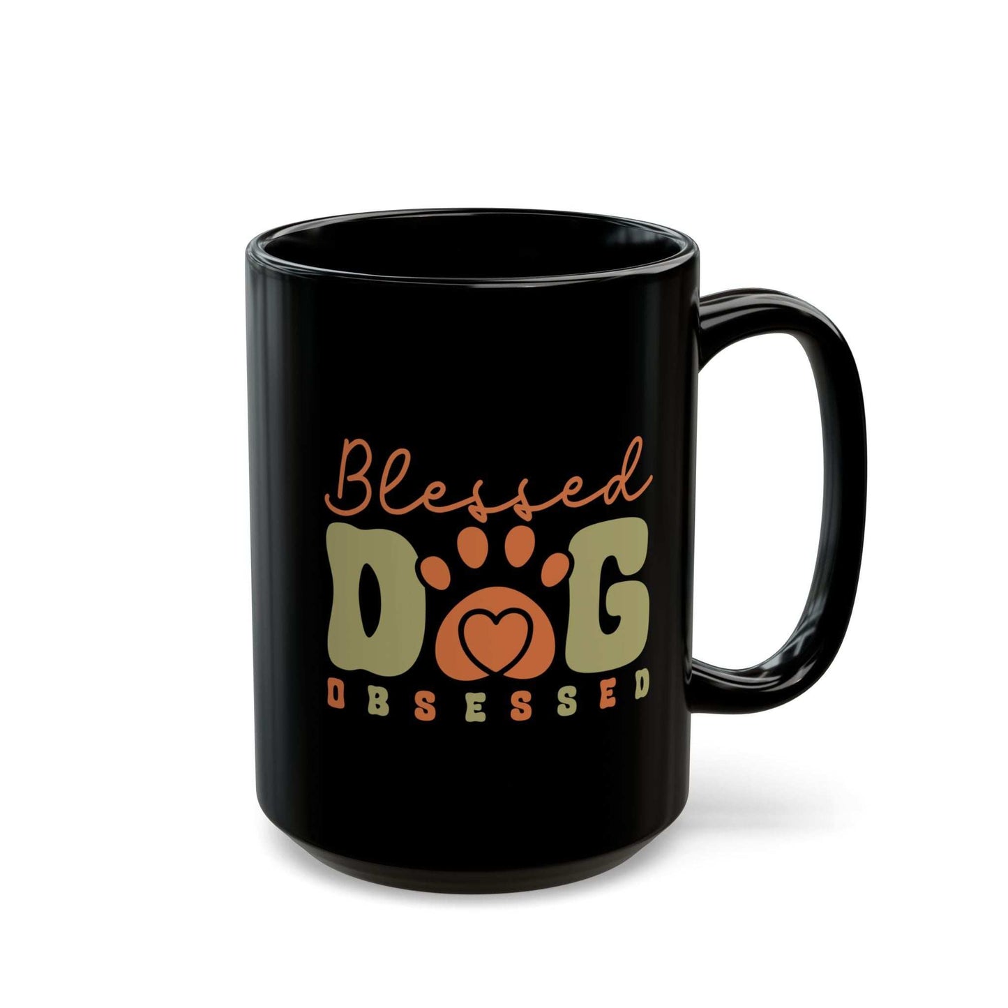 Blessed Dog Obsessed Black Mug - Perfect Gift for Dog Lovers | Purrfect Pet Haven