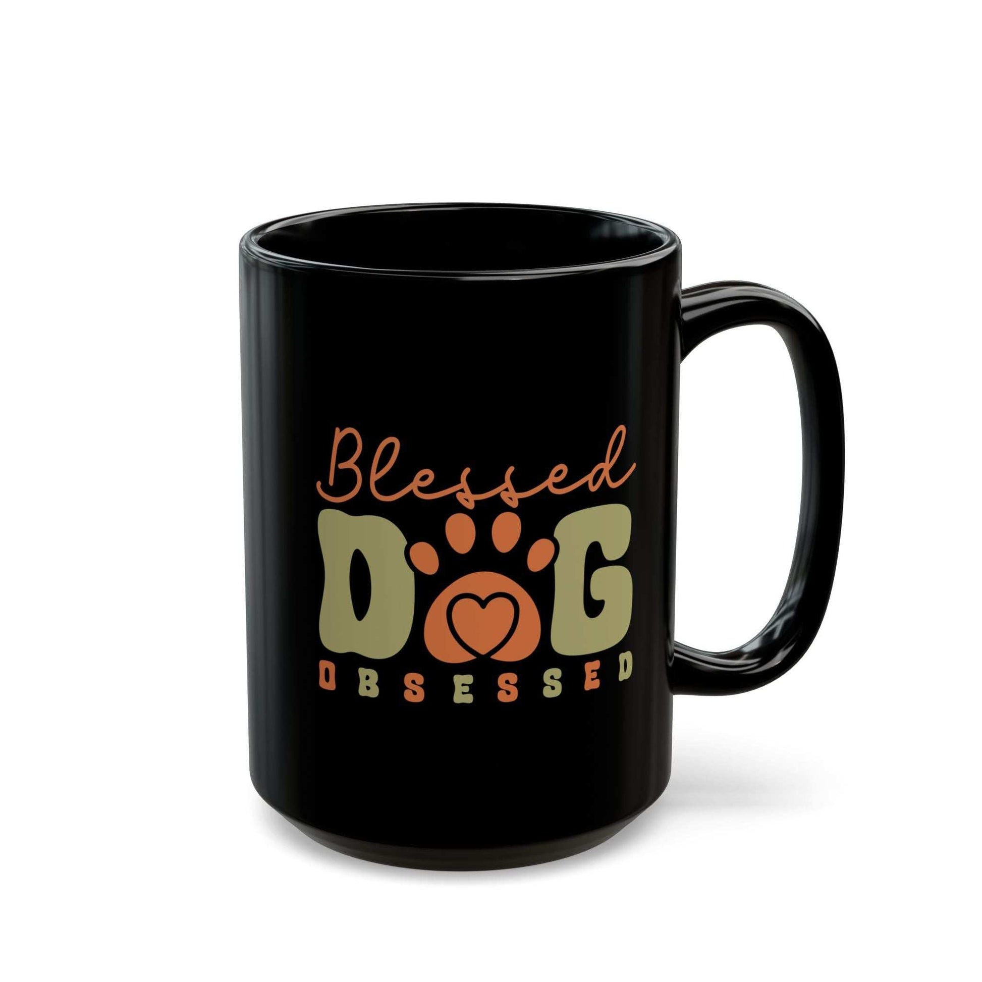 Blessed Dog Obsessed Black Mug - Perfect Gift for Dog Lovers | Purrfect Pet Haven