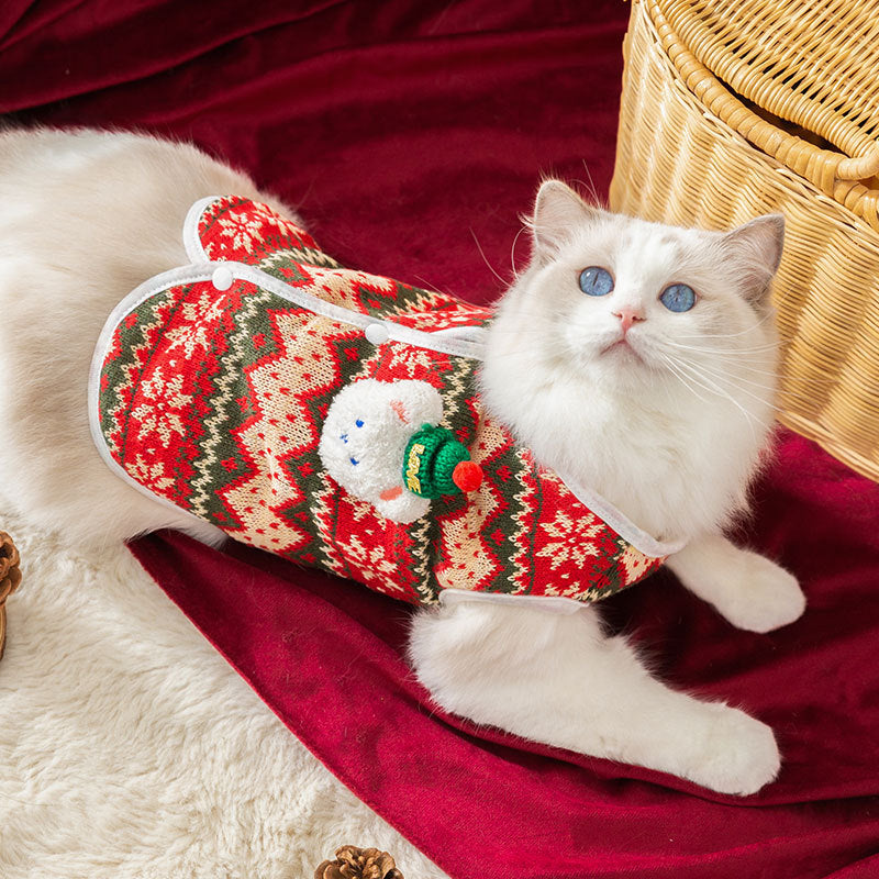 Bear Hugs Sweater - Small Dog Winter Warm Coat - Purrfect Pet Haven