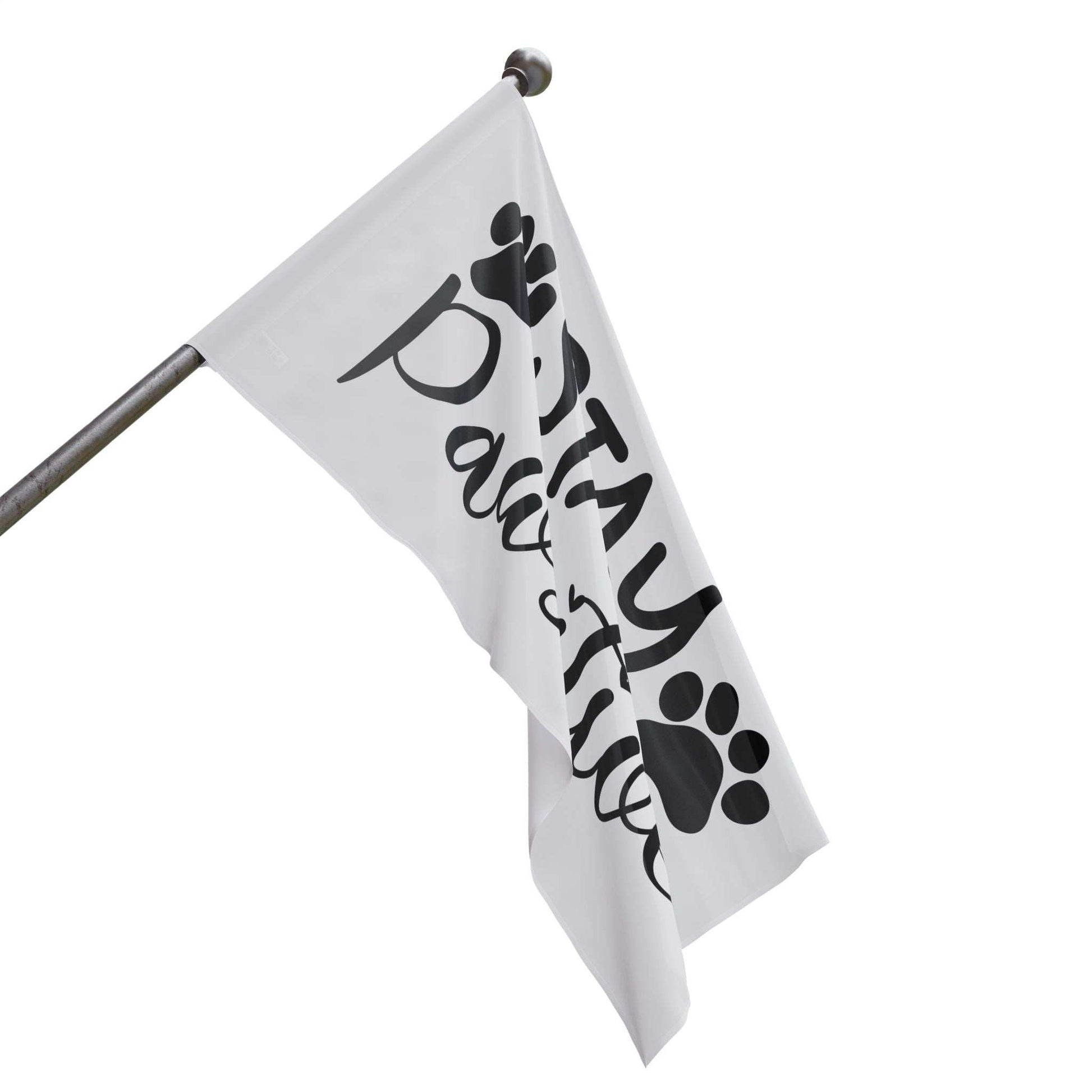 Paw Print Flag - Stay Pawsitive Home Decor - Purrfect Pet Haven
