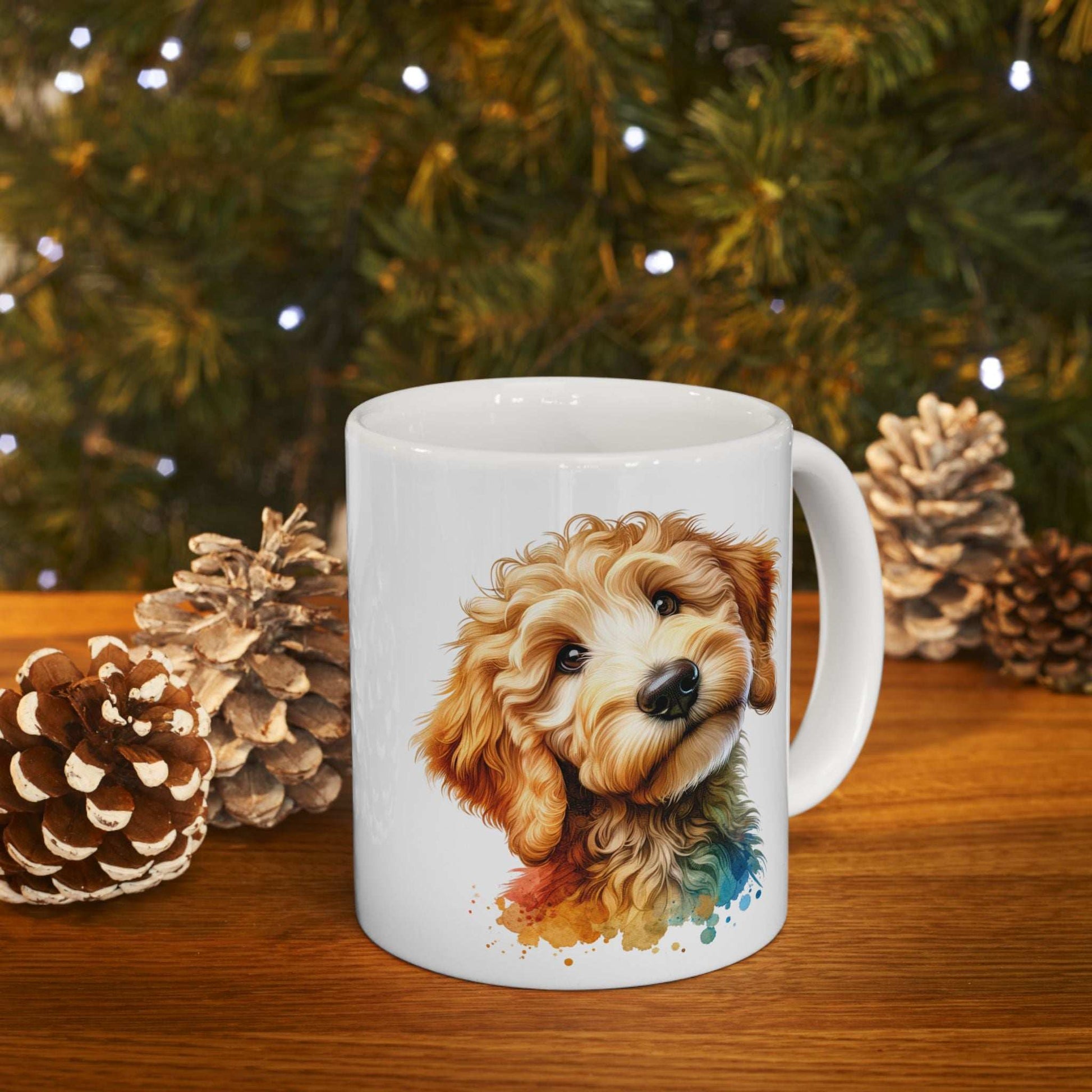 Cute Goldendoodle Dog Lovers Ceramic Mug - 11oz & 15oz - Perfect Gift for Doodle Owners - Purrfect Pet Haven