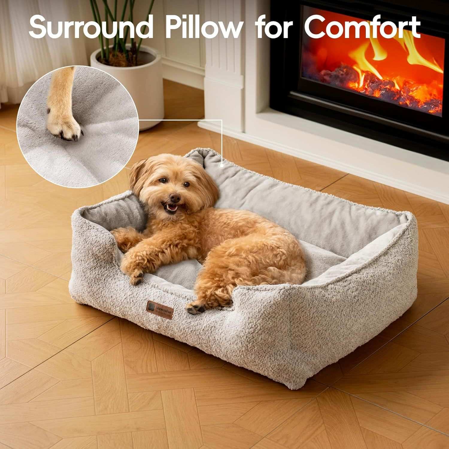 Rectangle Pet Bed - Medium Warming Calming - Purrfect Pet Haven