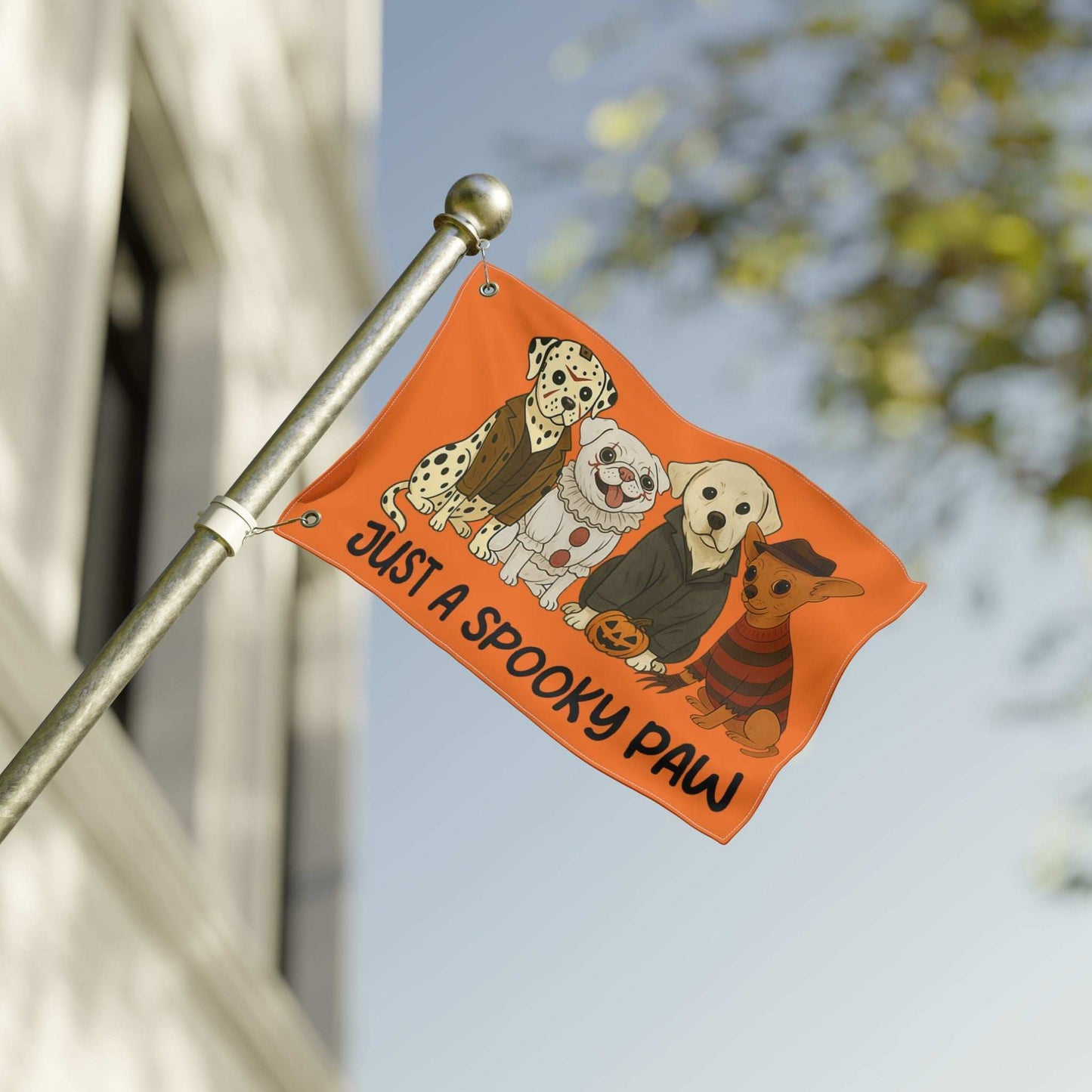 Halloween Dog Garden Flag - Spooky Pet Lover Outdoor Decoration - Purrfect Pet Haven