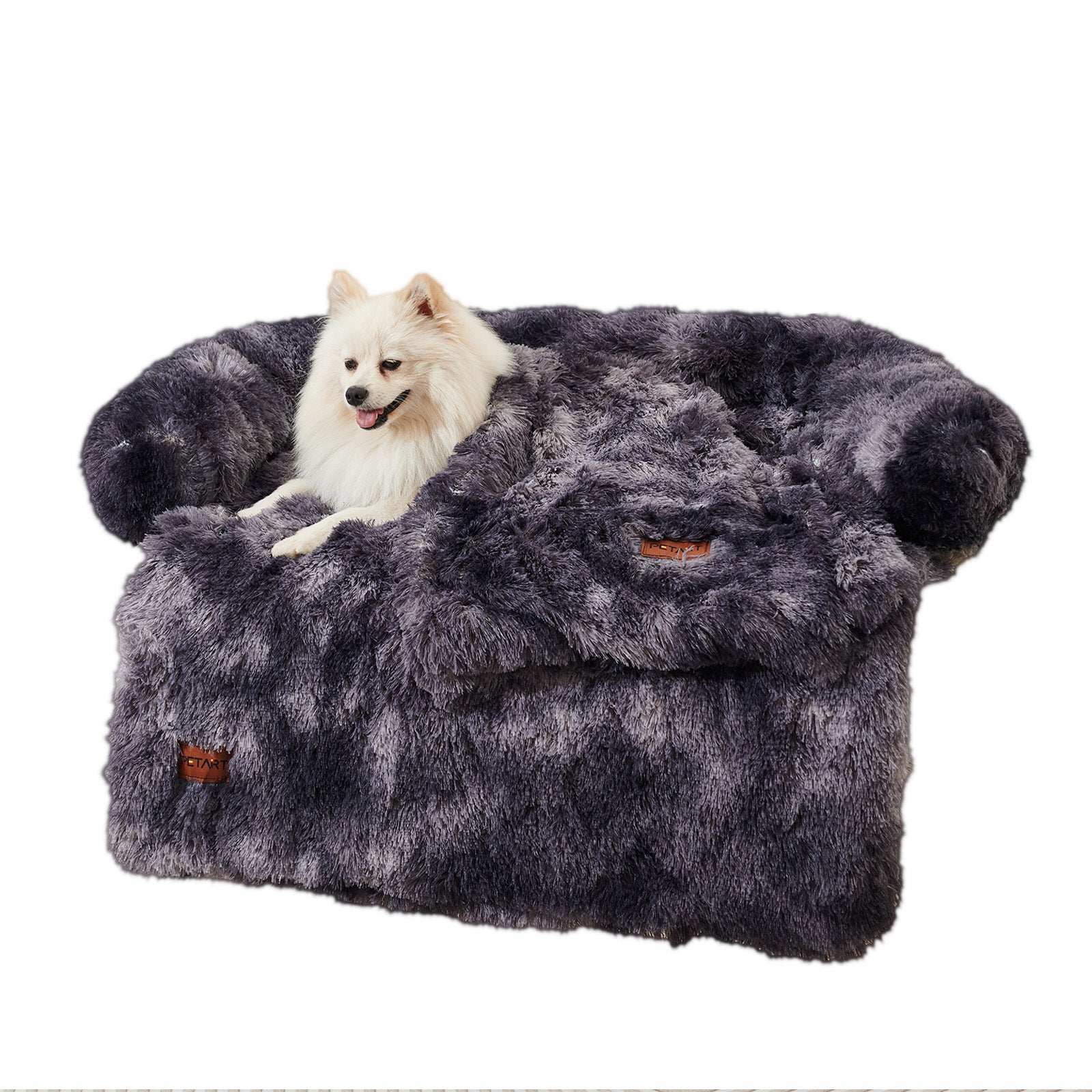 Dog Couch Bed Mat - Fluffy with Blanket - Purrfect Pet Haven