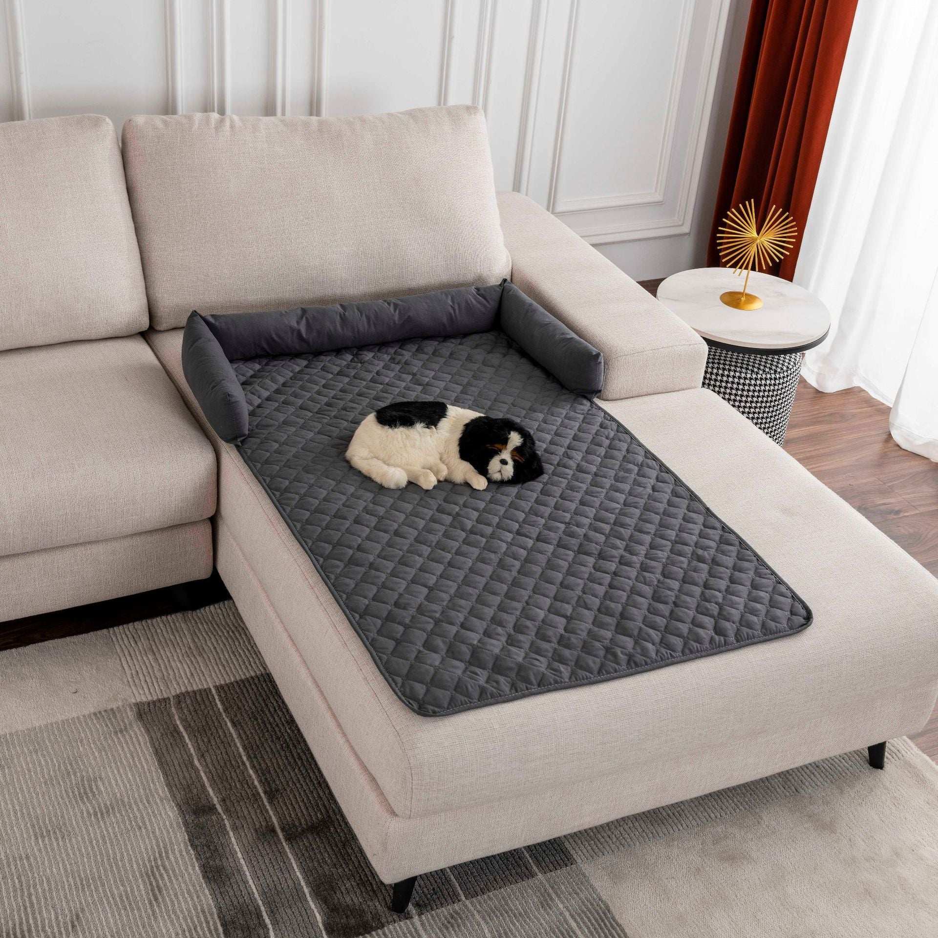 Waterproof Pet Mat with Side Bolsters - Furniture Protector Cover - Purrfect Pet Haven