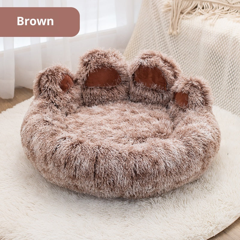 Pet Bed - Round Plush Thickened for Dogs & Cats - Purrfect Pet Haven