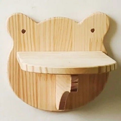 Wall-Mounted Cat Suspension Bridge - Solid Pine Wood Climbing Furniture - Purrfect Pet Haven