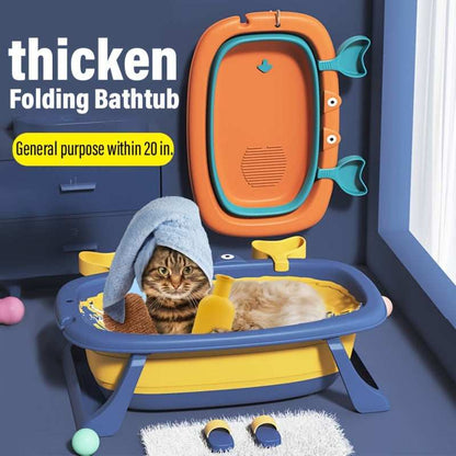 Portable Foldable Pet Tub Suitable For Cats And Small Dogs Under 20 Pounds - Purrfect Pet Haven