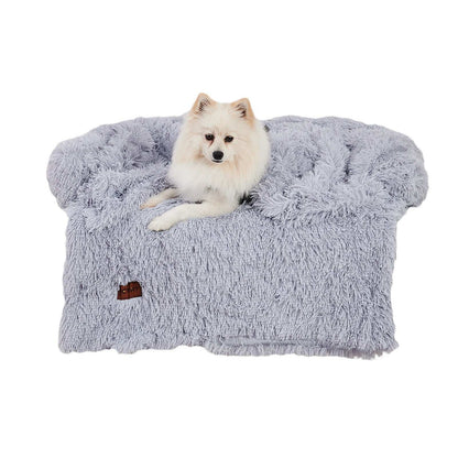 Dog Couch Bed Mat - Fluffy with Blanket - Purrfect Pet Haven