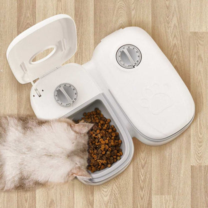 Automatic Pet Feeder Smart Food Dispenser For Cats Dogs Timer Stainless Steel Bowl Auto Dog Cat Pet Feeding Pets Supplies - Purrfect Pet Haven