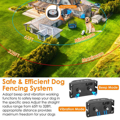 Wireless Dog Fence System - 328FT GPS - Purrfect Pet Haven