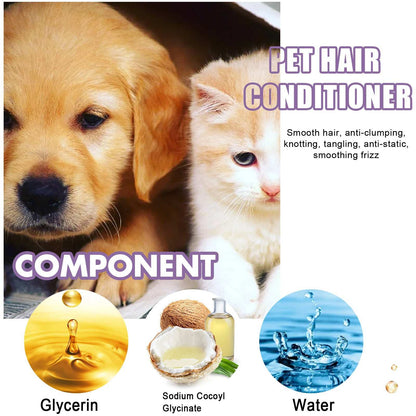 Pet Hair Cleaning And Care, Fluffy And Smooth Without Tangling, Pet Hair Care Cream - Purrfect Pet Haven