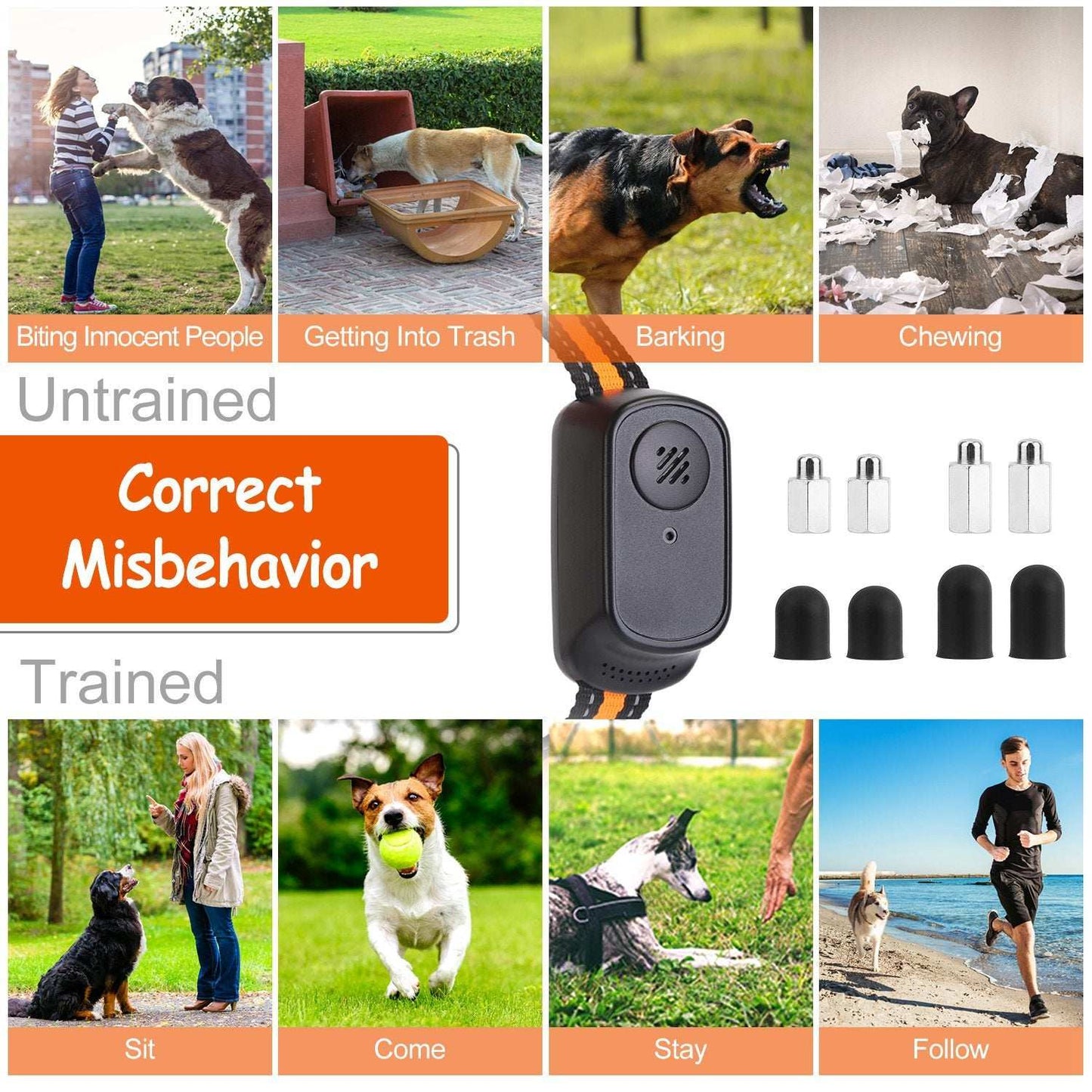 Dog Training Collar - Waterproof Remote With 3 Training Modes - Purrfect Pet Haven