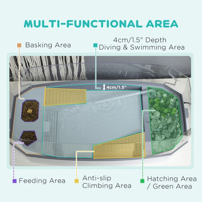 Turtle Tank - Complete Aquarium Kit with Filter & Pump - Purrfect Pet Haven