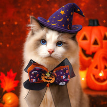 Pet Halloween Bow Tie Collar - Pumpkin Ghost Spider Costume