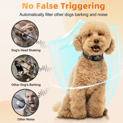 Dog Anti-Bark Collar - LED Display with 4 Modes