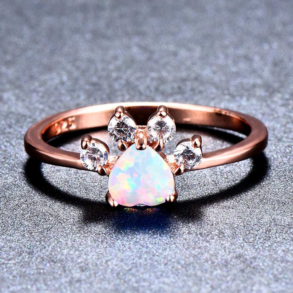 Cute Rhinestone Cat-claw Shaped Fashion Personality Ring  - Women's Jewelry - Purrfect Pet Haven