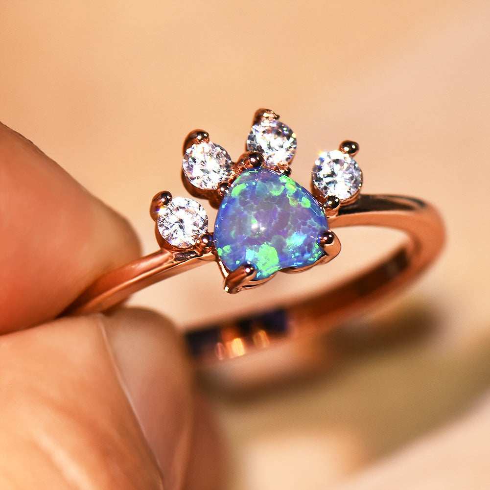 Cute Rhinestone Cat-claw Shaped Fashion Personality Ring  - Women's Jewelry - Purrfect Pet Haven