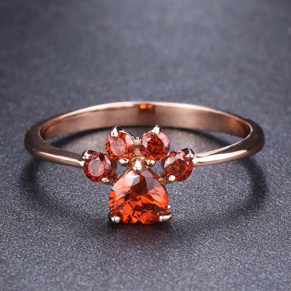Cute Rhinestone Cat-claw Shaped Fashion Personality Ring  - Women's Jewelry - Purrfect Pet Haven