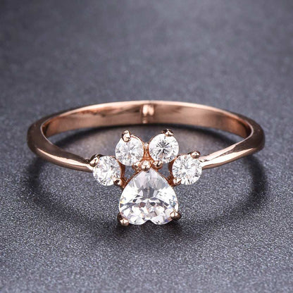 Cute Rhinestone Cat-claw Shaped Fashion Personality Ring  - Women's Jewelry - Purrfect Pet Haven