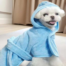 Pet Bath Towel Dog Wearable Bathrobe Soft And Thickened Fleece - Purrfect Pet Haven