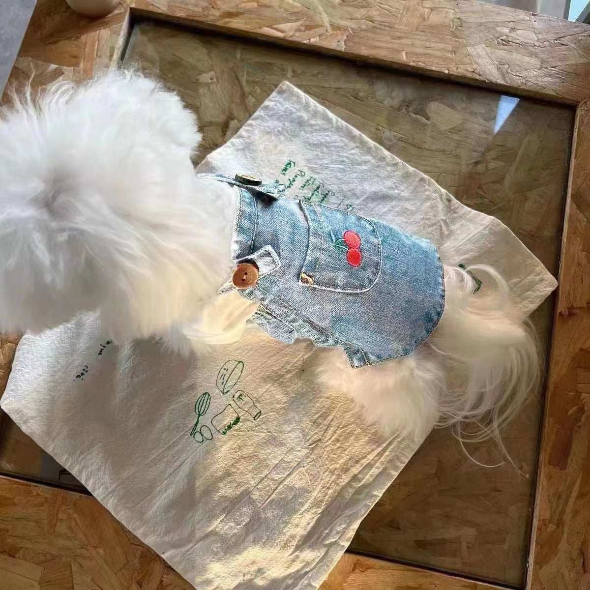 Spring and Summer Small Pet Dog Cat Denim Skirt - Purrfect Pet Haven