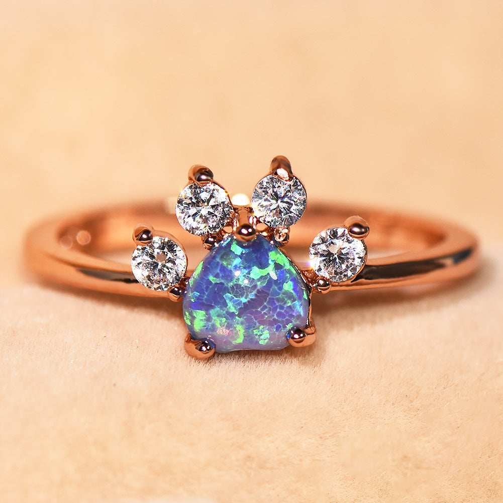 Cute Rhinestone Cat-claw Shaped Fashion Personality Ring  - Women's Jewelry - Purrfect Pet Haven