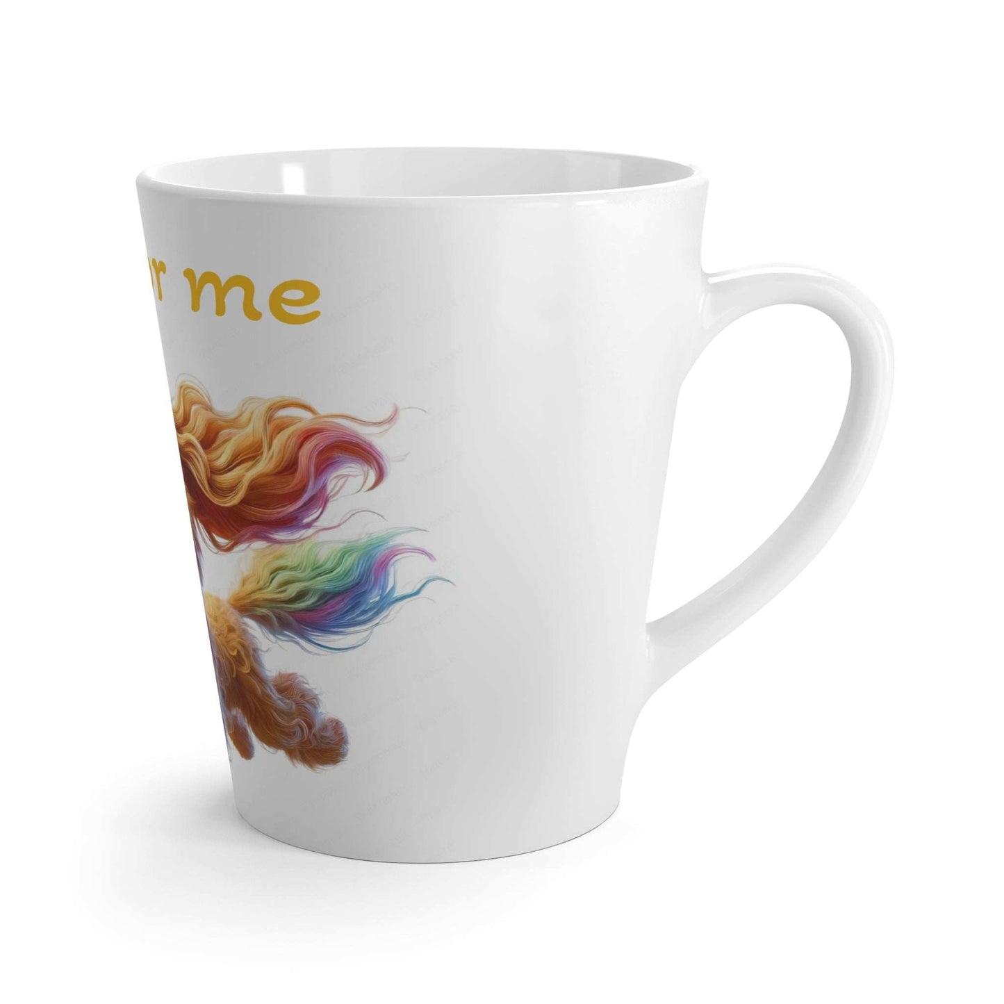 Cute Dog Latte Mug - "Wait for Me" Inspirational Coffee Cup for Pet Lovers - Purrfect Pet Haven