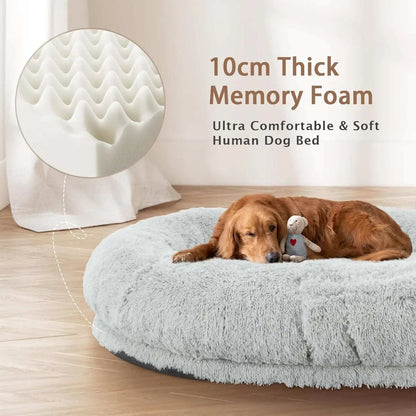 Giant Dog People Bed Fits Adult and Pet - Large Oversize Washable Dog Bed - Purrfect Pet Haven