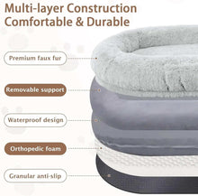 Giant Dog People Bed Fits Adult and Pet - Large Oversize Washable Dog Bed - Purrfect Pet Haven