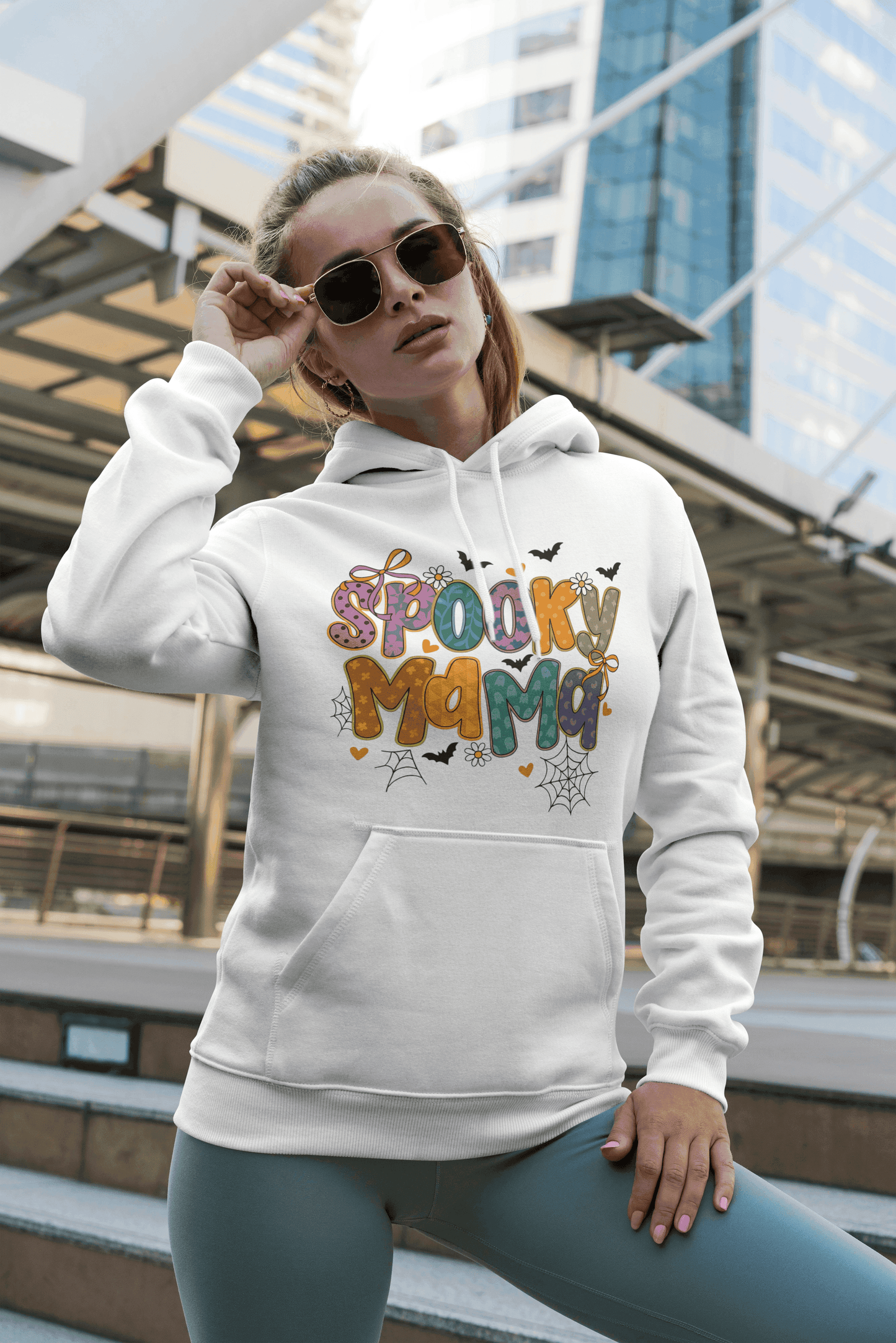 Halloween Spooky Mama Hoodie Sweatshirt - Mom Halloween Style - Purrfect Pet Haven