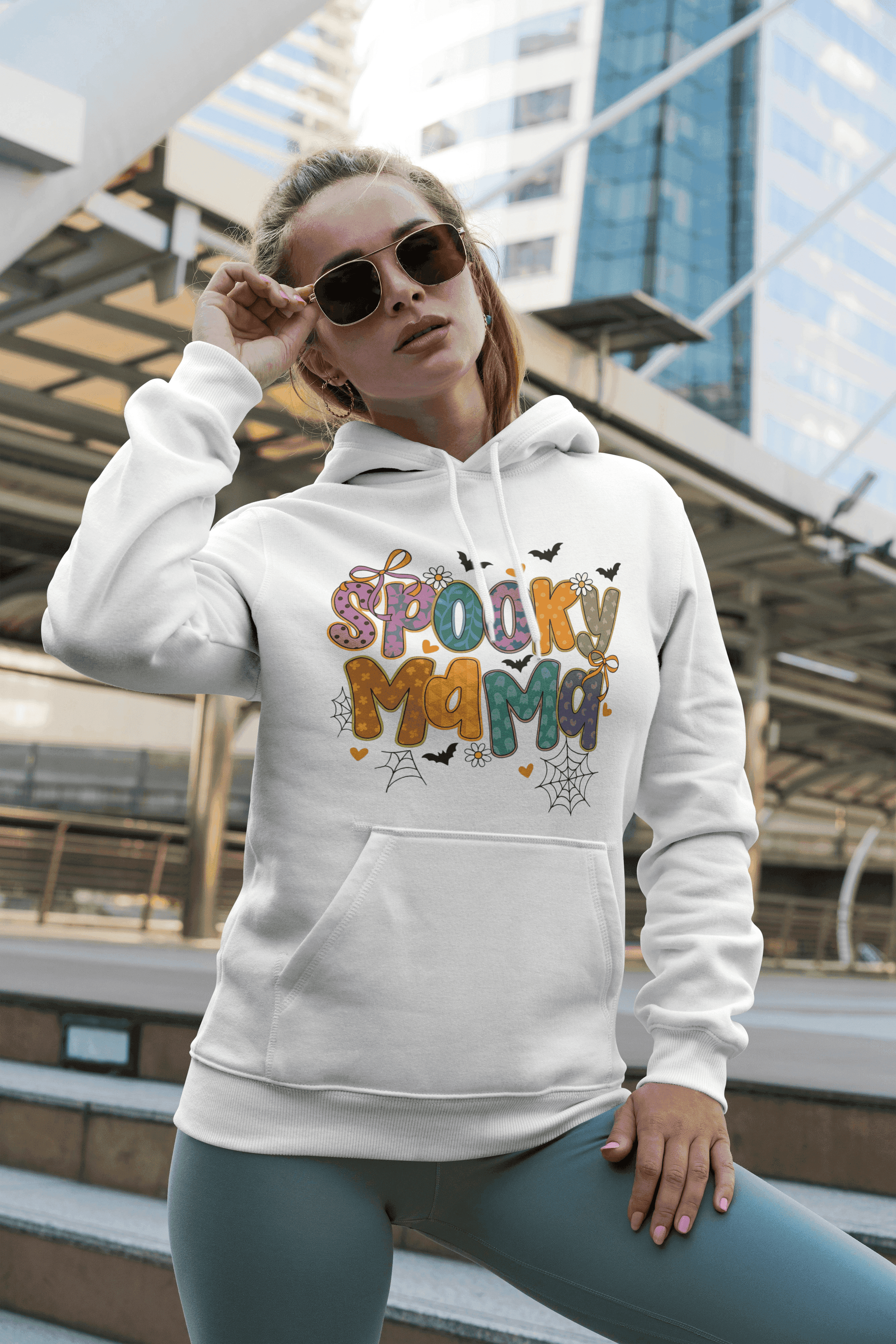 Halloween Spooky Mama Hoodie Sweatshirt - Mom Halloween Style - Purrfect Pet Haven