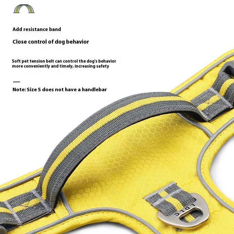 Traction Strap Shock Absorption Comfortable Night Vision Reflective Pet Harness - Purrfect Pet Haven