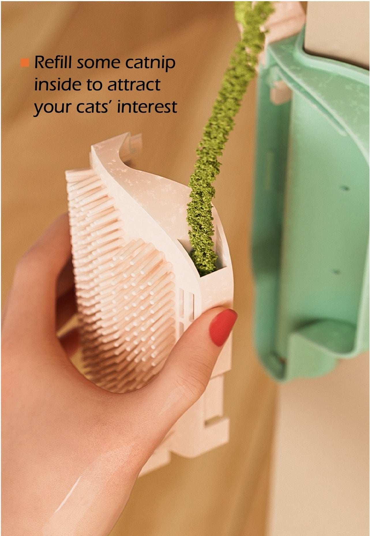 Self Grooming Popsicle-Shaped Corner Massage Comb Cat Scratcher - Purrfect Pet Haven