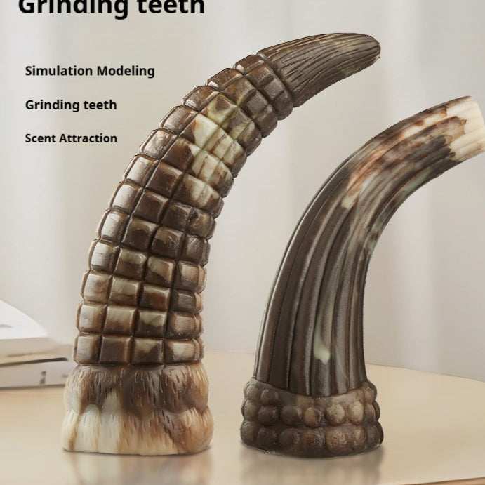 Natural Ox Horn Dog Chew - Long-Lasting Teeth Grinding for Heavy Chewers - Purrfect Pet Haven