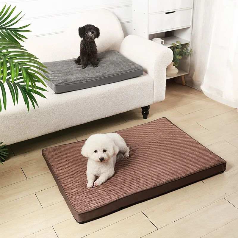Memory Foam Pet Bed Mat with Removable Cover for Cleaning - Small to X-Large - Purrfect Pet Haven