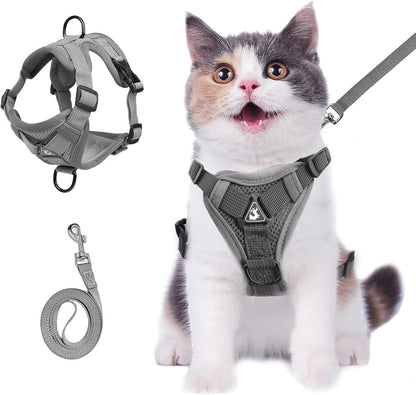 Anti-Escape Cat Harness - Breathable Mesh Leash Set - Purrfect Pet Haven
