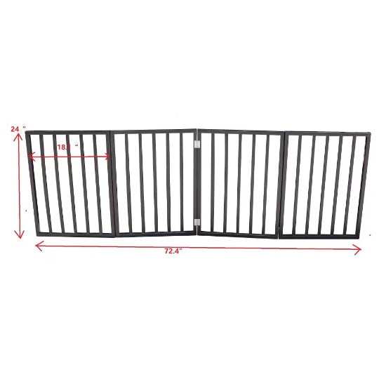 Pet Gate Dog Gate For Doorways - Foldable Safety Barrier - Purrfect Pet Haven