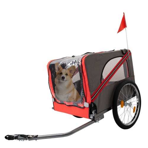 Outdoor Heavy Duty Foldable Utility Pet Stroller Dog Carriers Bicycle Trailer - Purrfect Pet Haven