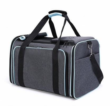 Foldable Pet Carrier Bag - Car Seat Travel Bag for Cats and Small Dogs