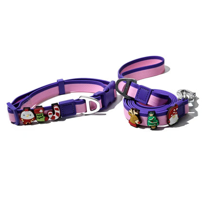 DIY Pet Leash Set - Dual-Color Embossed with 12 Accessories - Purrfect Pet Haven