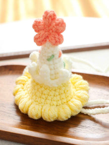 Pet Crochet Knit Hat - Cute Wool Style for Cats and Small Pets