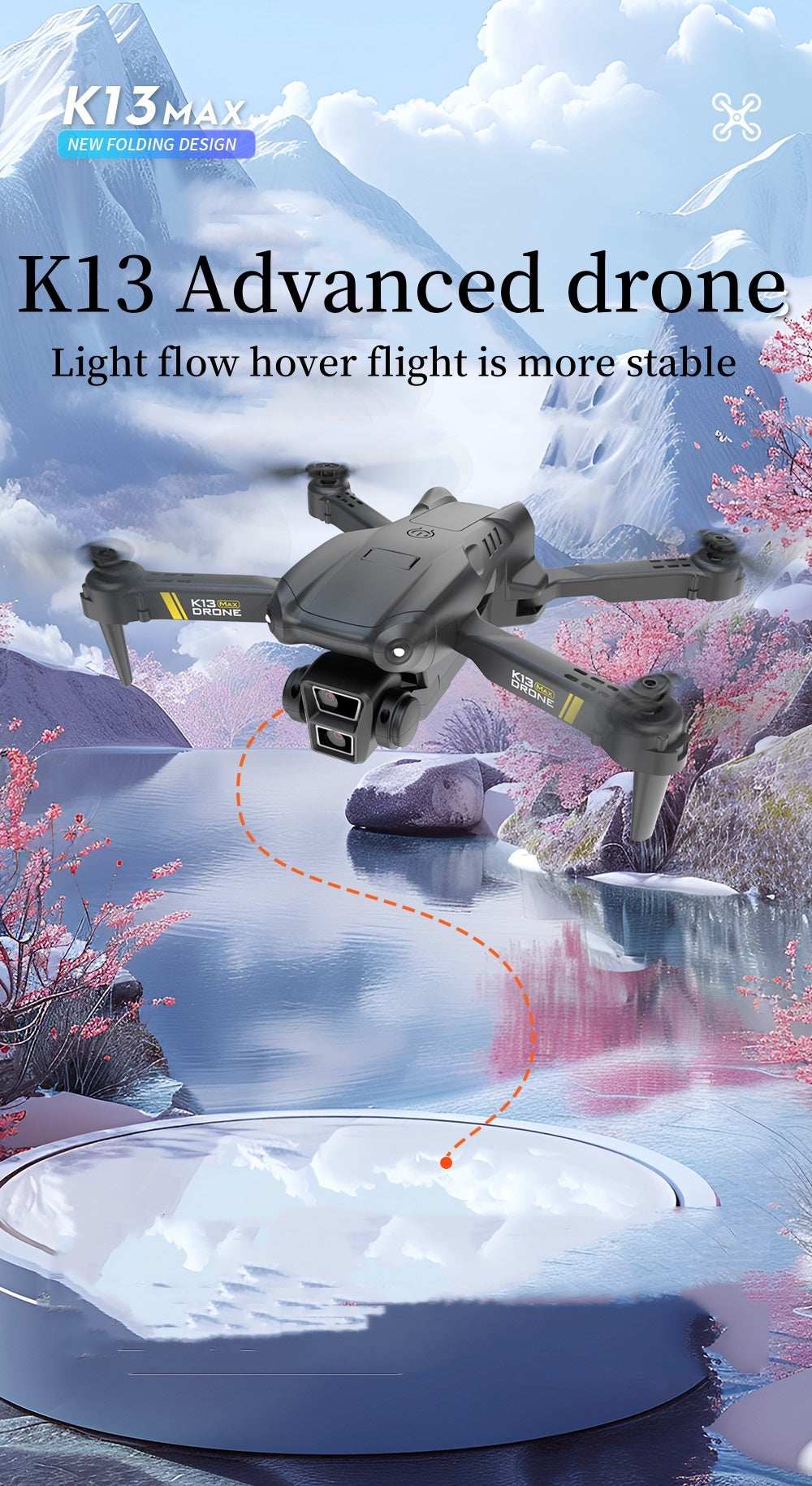 K13 Smart Pet Photography Drone with 2 Batteries - Beginner Friendly - Purrfect Pet Haven
