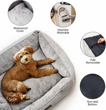Rectangle Pet Bed - Medium Warming Calming - Purrfect Pet Haven
