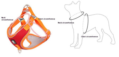 Reflective Mesh Harness - Breathable Dog Safety Vest - Purrfect Pet Haven