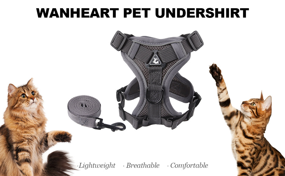 Anti-Escape Cat Harness - Breathable Mesh Leash Set - Purrfect Pet Haven