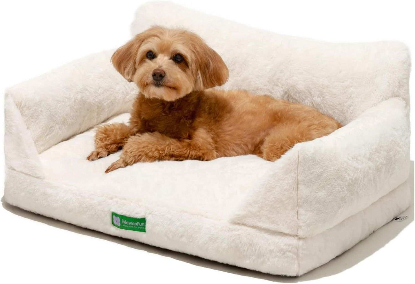 Luxury Pet Sofa Bed - Ultra-Soft Faux Rabbit Fur With Removable Cover - Purrfect Pet Haven