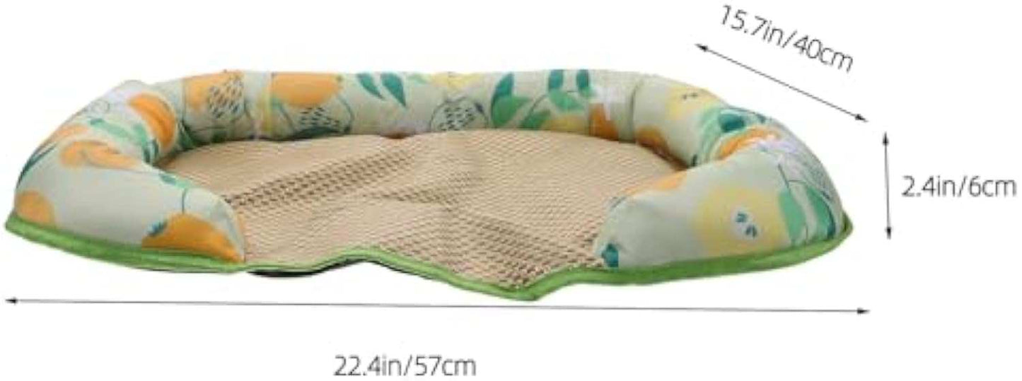 Pet Summer Sleeping Cooling Mat with Side Bolsters for Dogs And Cats - Purrfect Pet Haven