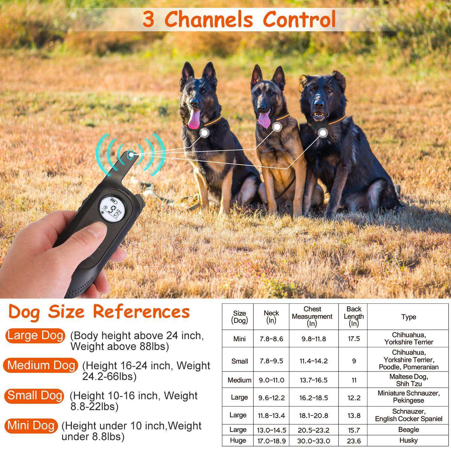 Dog Training Collar - Waterproof Remote With 3 Training Modes - Purrfect Pet Haven