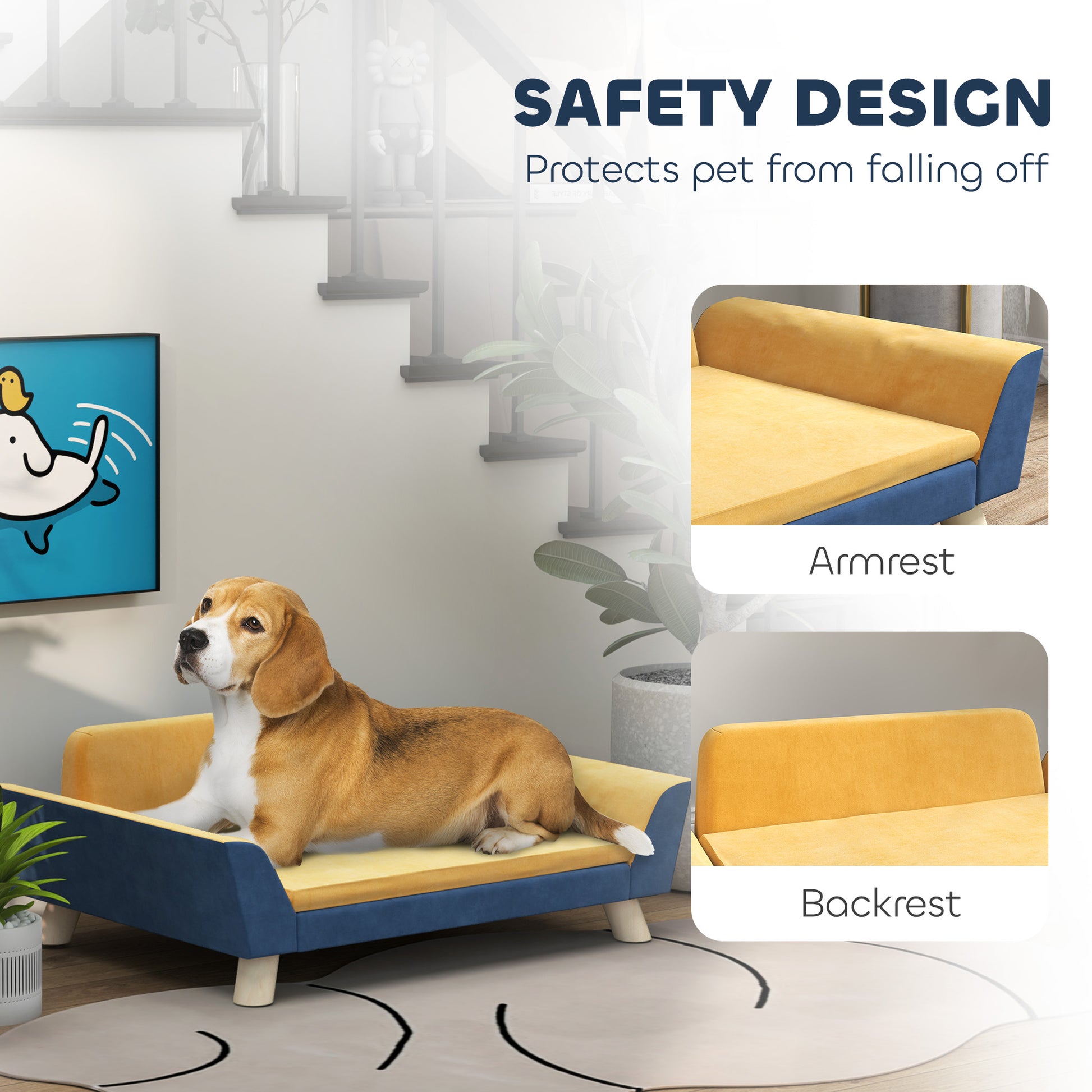 Dog Sofa Bed for Small Dogs - Washable & Elevated Couch - Purrfect Pet Haven